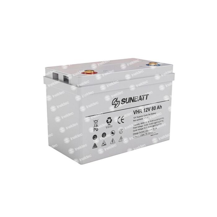 Batería Solar 75Ah de GEL 12V Sunbatt