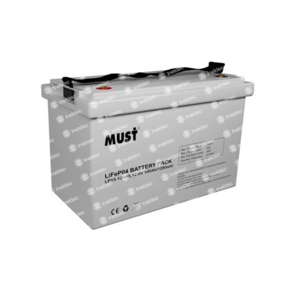 Batería de Litio LIFEPO4 100Ah 12V MUST