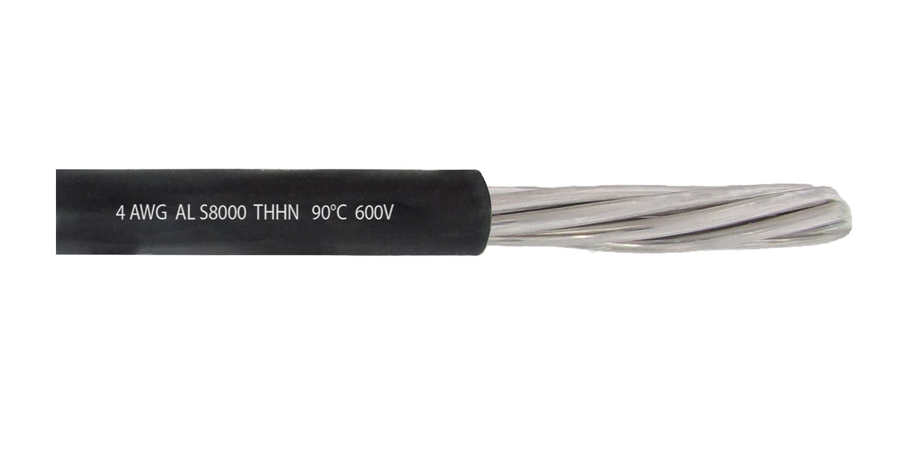 Cable 4 AWG AL S8000 THHN