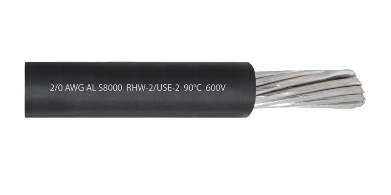 Cable 2-0 AWG RHW-2 USE AL S8000 Procables