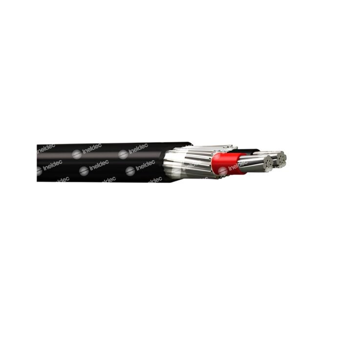 Cable concentrico 600V AL 2x6 + 6 AWG XLPE