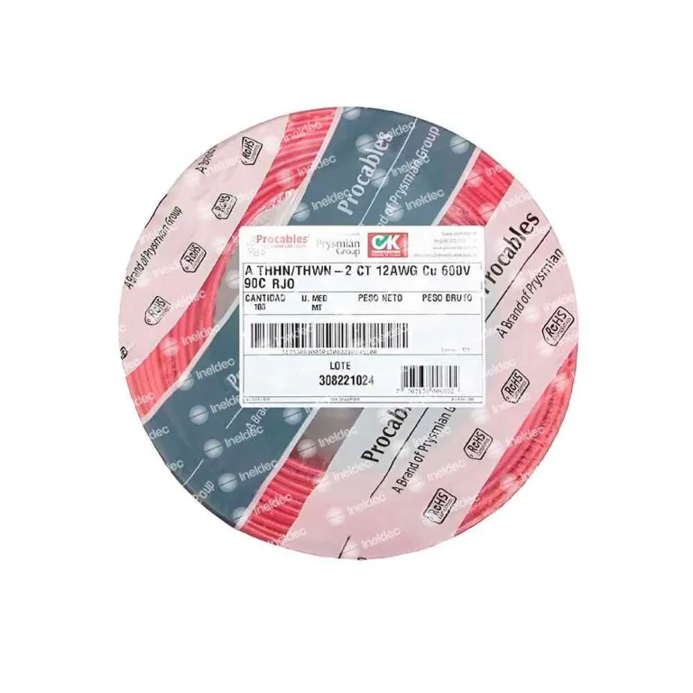 Home 48 Alambre 12 AWG Rojo Procables