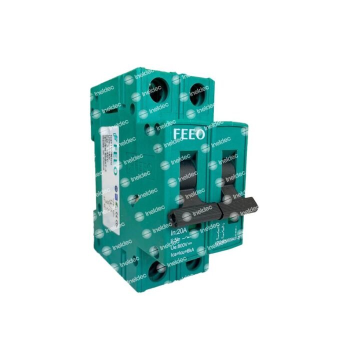 Breaker 2x20A 800VDC Marca FEEO