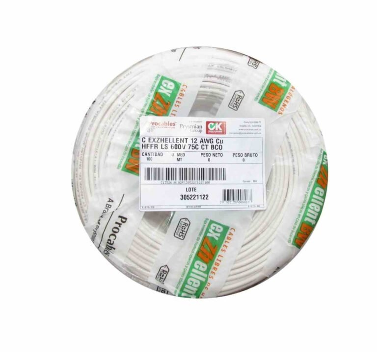 Cable 12 AWG Blanco Sintox HF FR