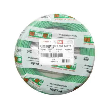 Cable 12 AWG LSHFFR Verde
