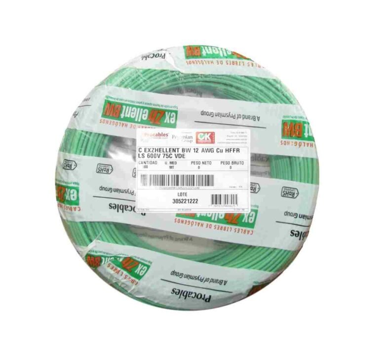 Cable 12 AWG LSHFFR Verde