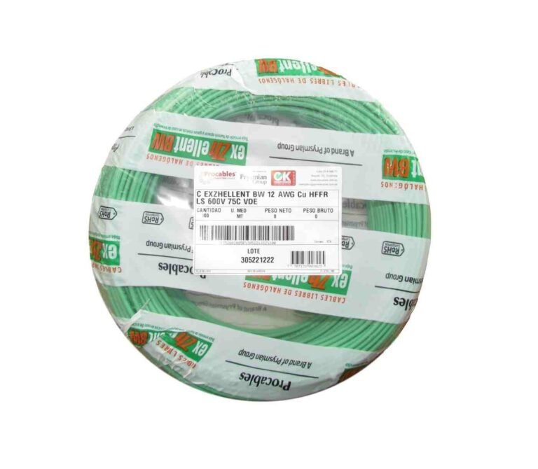 Cable 12 Numero 12 Calibre 12 AWG Libre de halogenos LS HF HR Freetox Procables Centelsa A