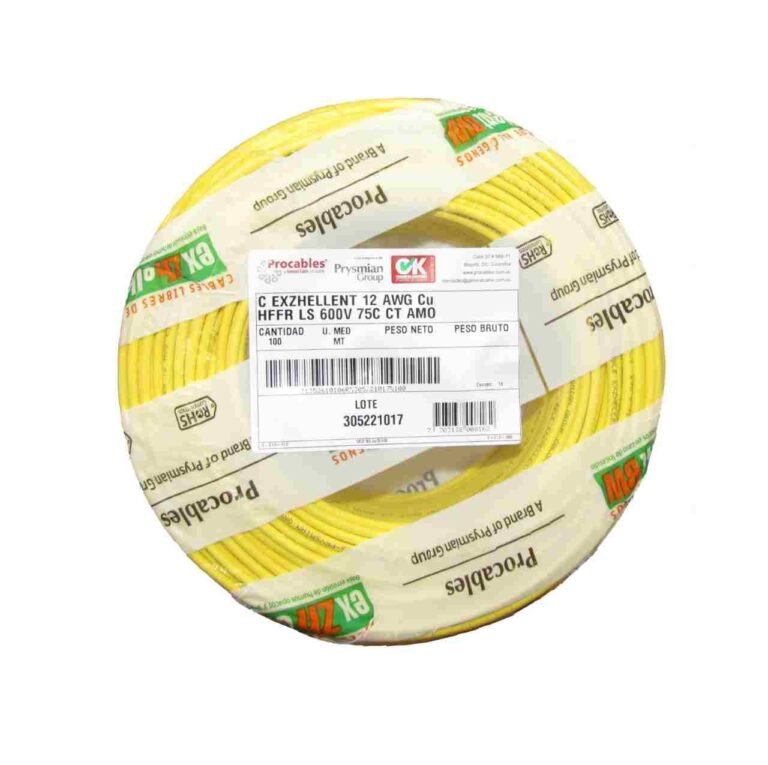 Cable 12 AWG Amarillo Exzhellent BW