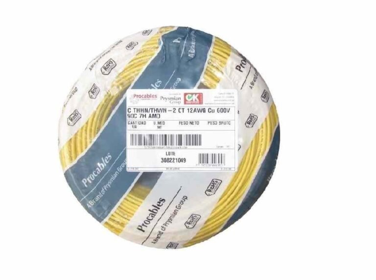 Cable de cobre 12 AWG THHN Amarillo Procables 1 1