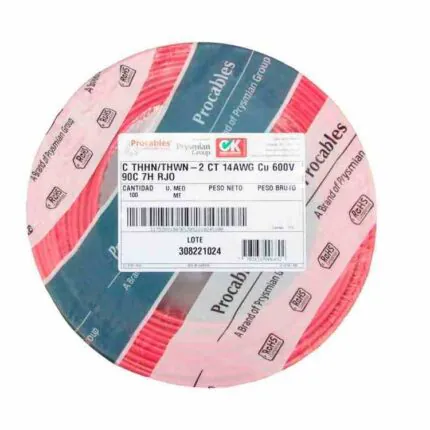 Cable THHN/THWN 14 AWG ROJO