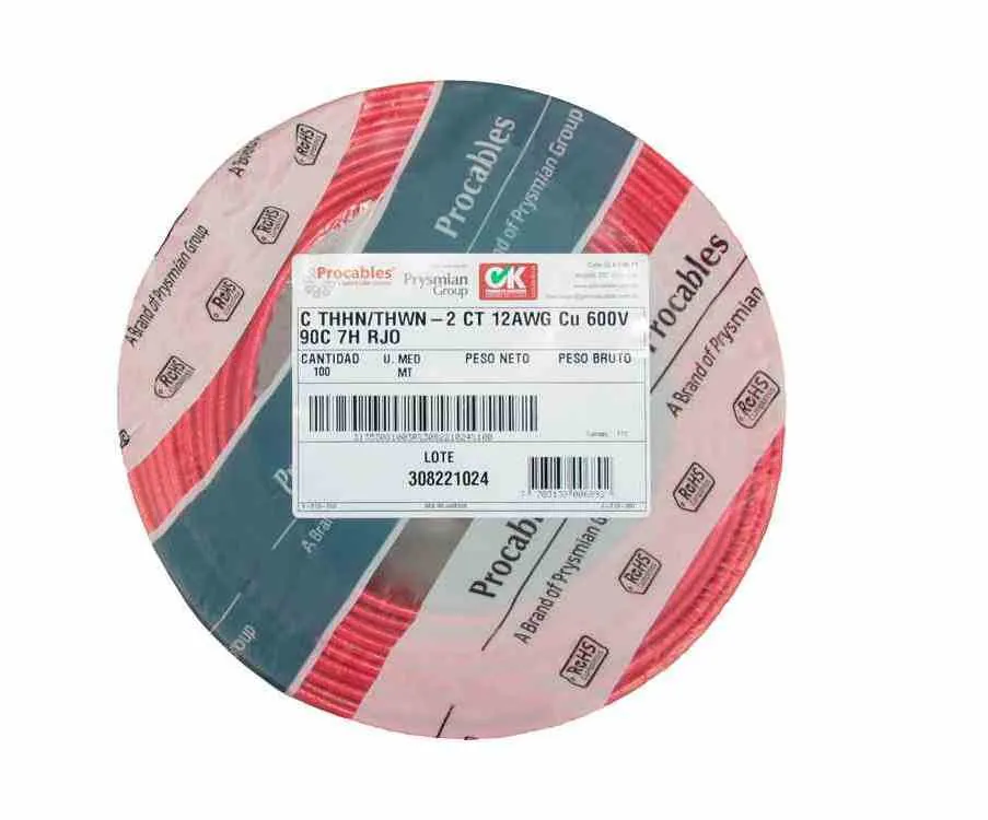 Cable-electrico-calibre-12-awg-procables-miniatura-5 Cable de cobre 12 AWG Rojo THHN Procables