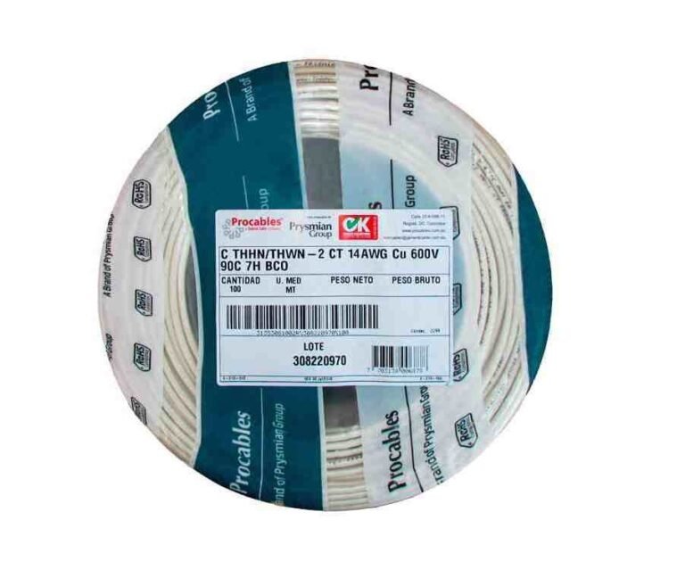 cable electrico calibre14 awg blanco 1