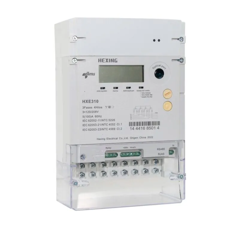 Home 50 Medidor bidireccional trifasico HXE310 Hexing tipo 4